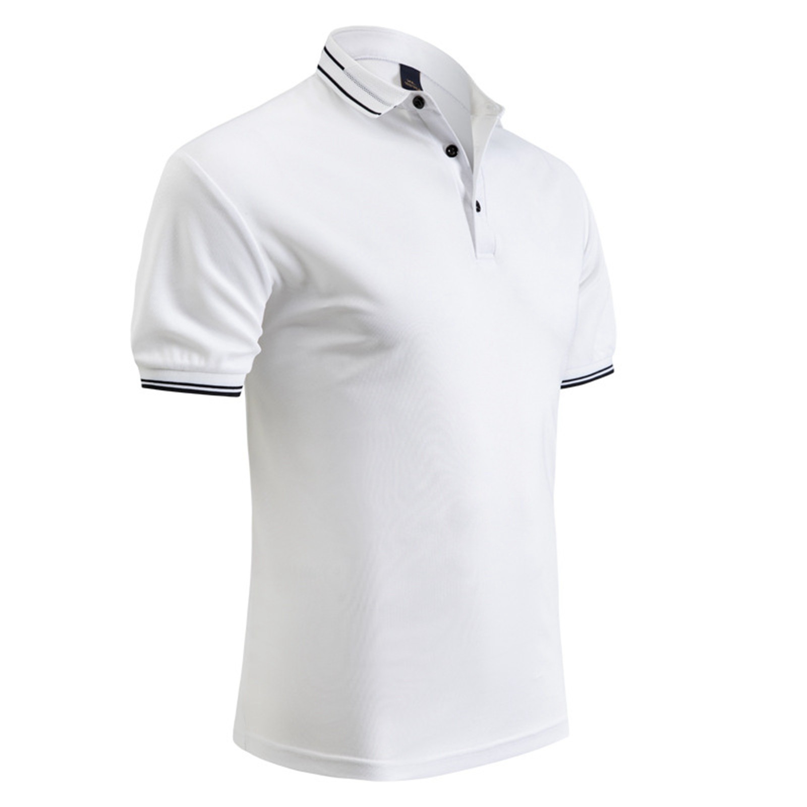 thumbnail image 2 of Camisa a rayas slim fit para hombre: prenda informal de negocios, tejido transpirable para primavera/verano/otoño, estampado elegante y sofisticado, 2 of 4